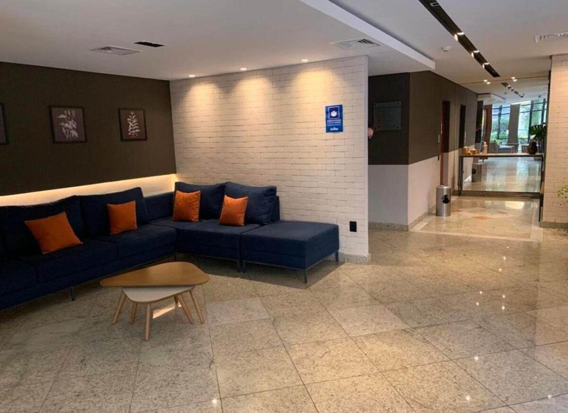 Flat No Hotel Cosmopolitan Com Estacionamento Gratis E Piscina ซันโตส ภายนอก รูปภาพ